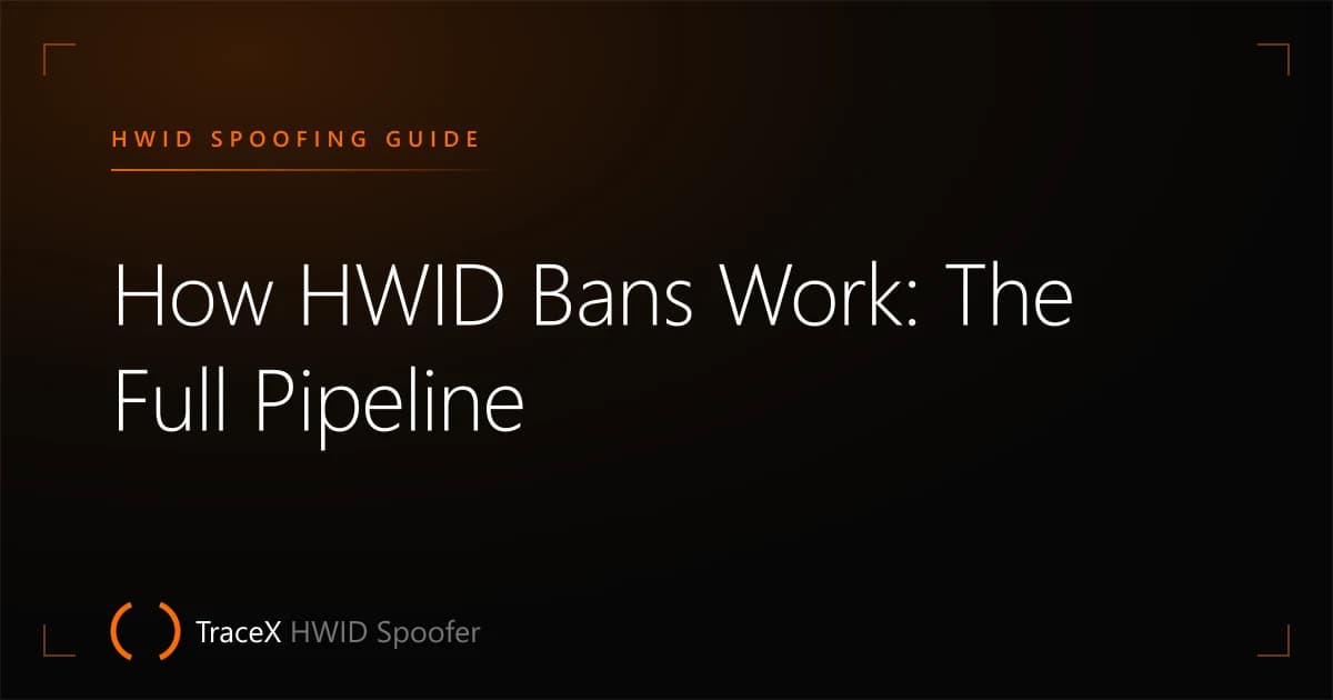 How HWID Bans Work: The Full Pipeline — TraceX HWID Spoofer