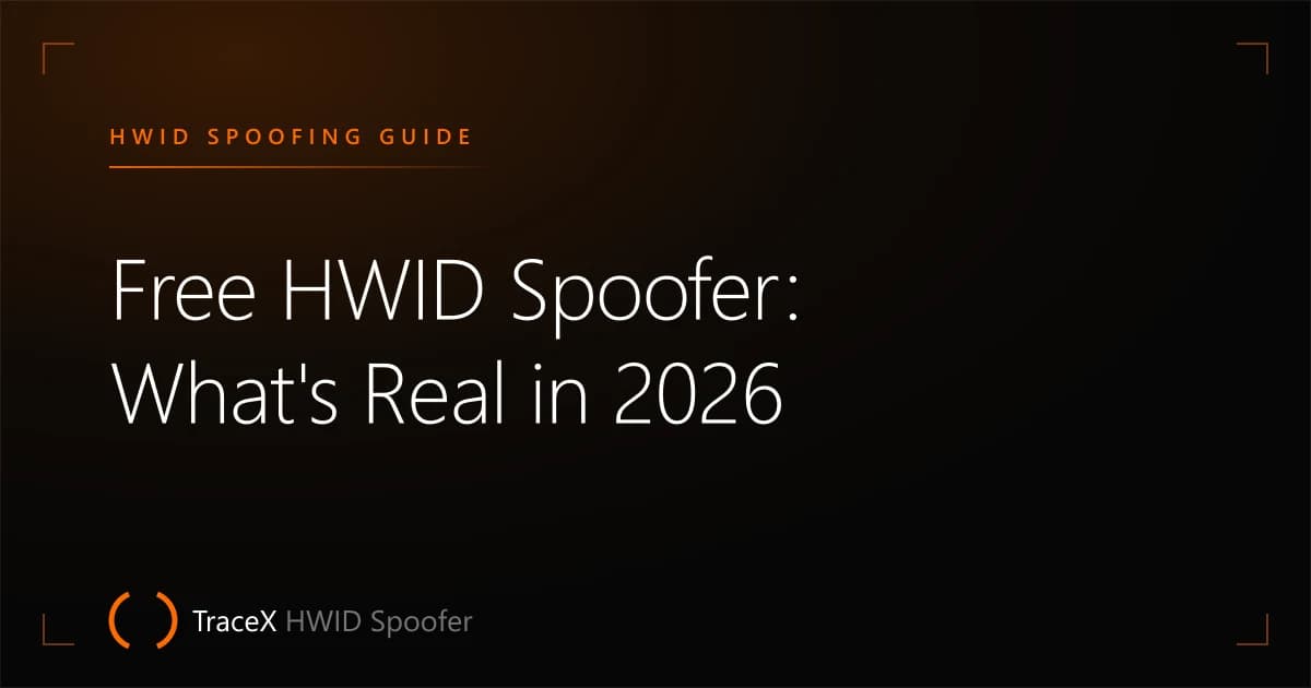 Free HWID Spoofer: What's Real in 2026 — TraceX HWID Spoofer